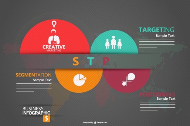 Free Vector infographic template for marketing
