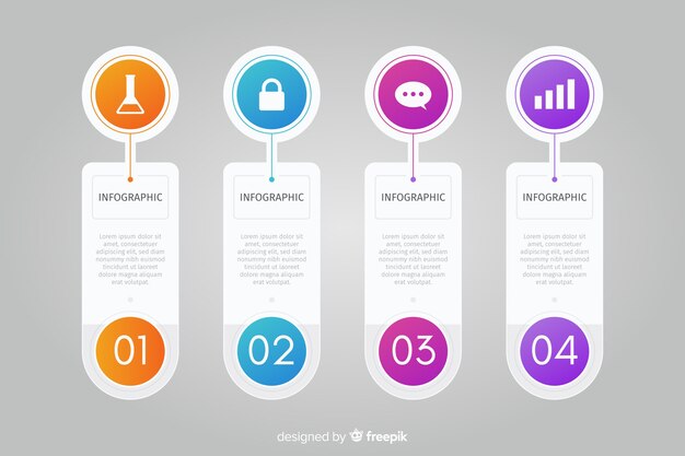단계 개념 Infographic 템플릿