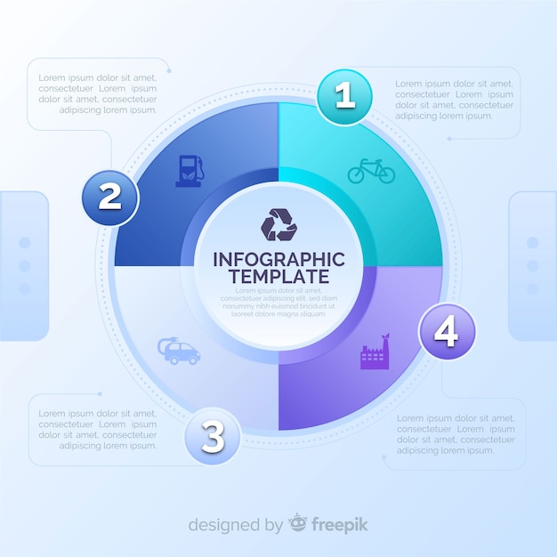 Free vector infographic template