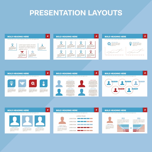 Vettore gratuito collezione di modelli infographic