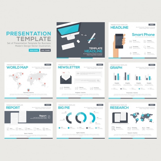 Free vector infographic templates collection