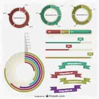 Vettore gratuito modelli infographic confezione