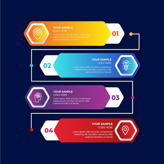 Infographic timeline business