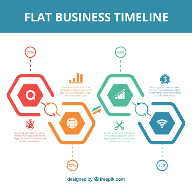 Infographic timeline concept