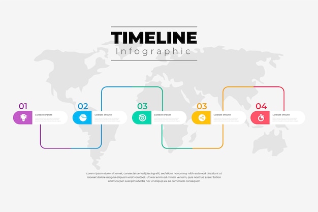 Infographic timeline design template