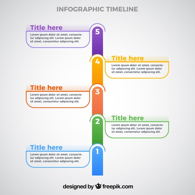 Infographic timeline template