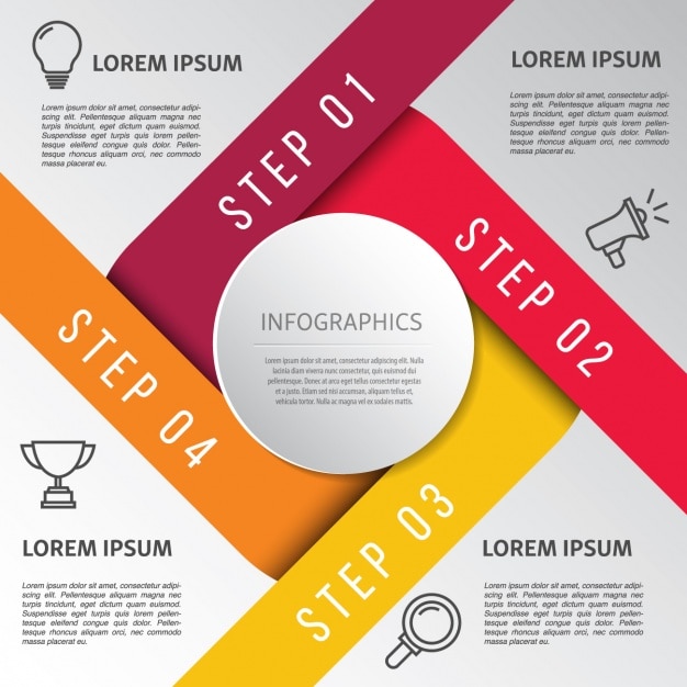 Colori caldi infographic