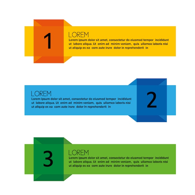 단계 멀티 컬러 디자인 Infographic