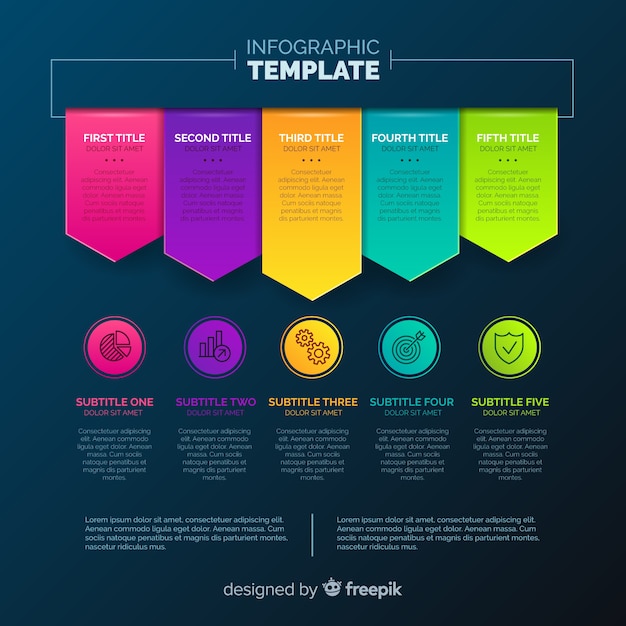 Free vector infographic