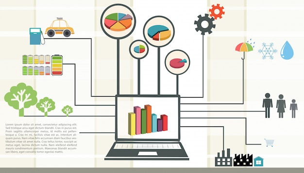 Free vector an infographics of the fuel consumption