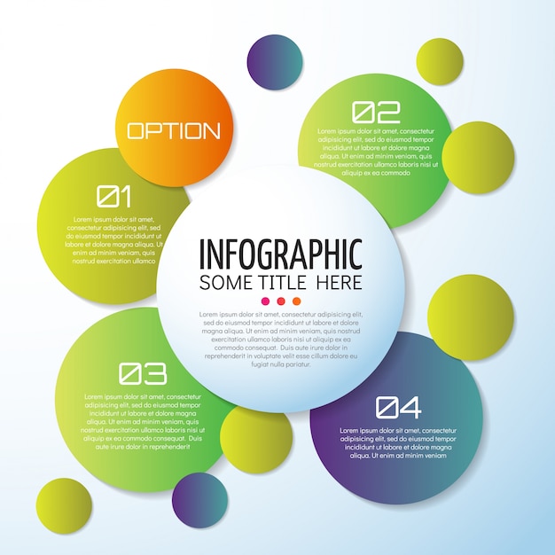 Free vector infographics template design