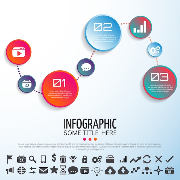 Дизайн шаблона Инфографики