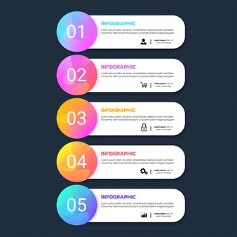 Infographics template design