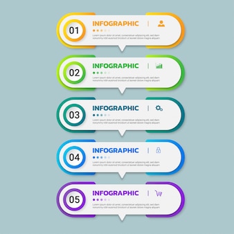 Infographics template design.