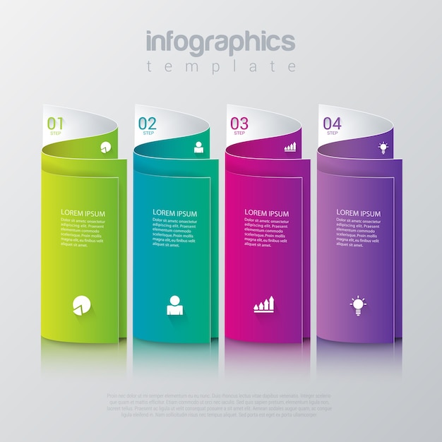 Free vector infographics template