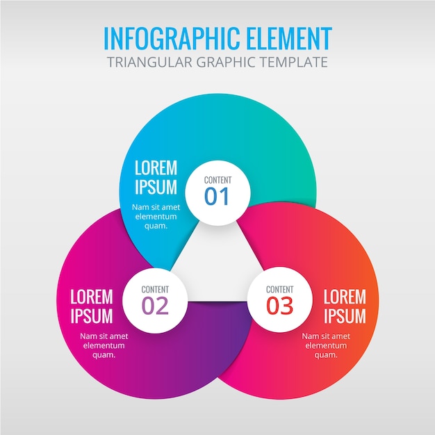 Vettore gratuito infografica template design