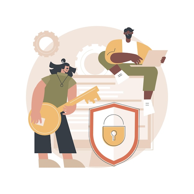 Information privacy concept illustration