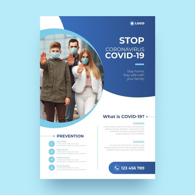 Informative coronavirus flyer