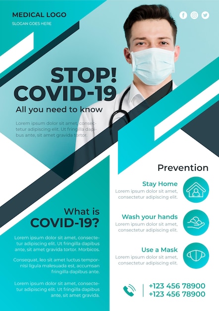 Informative coronavirus flyer