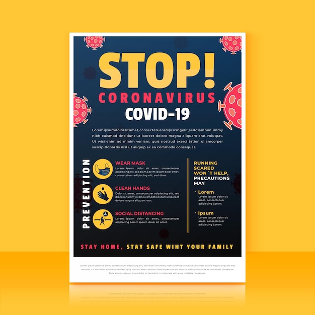 Informative coronavirus flyer