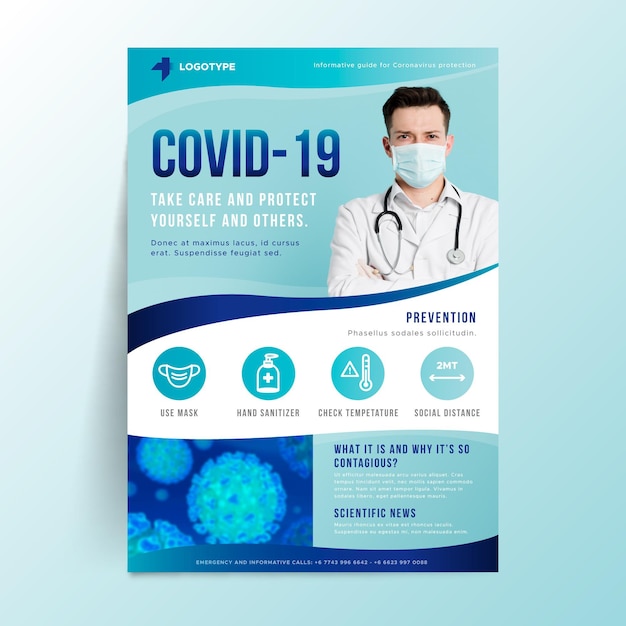 Informative coronavirus flyer