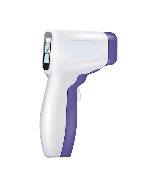 Infrared contactless thermometer illustration