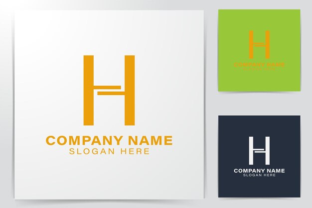 Буквица h идеи логотипа. Дизайн логотипа вдохновения. Шаблон векторные иллюстрации. Изолированные на белом фоне