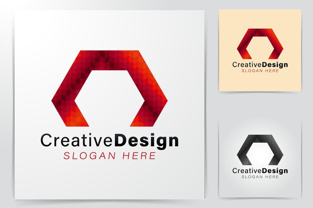 Initial letter n hexagonal. Modern Logo Ideas. Inspiration logo design. Template Vector Illustration. Isolated On White Background