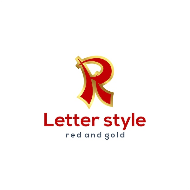 Free vector initial letter r logo type with design for company and business logo