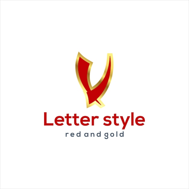 Initial letter v logo type with design for company and business logo