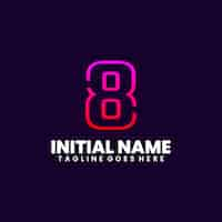 Free vector initial name colorful logo design