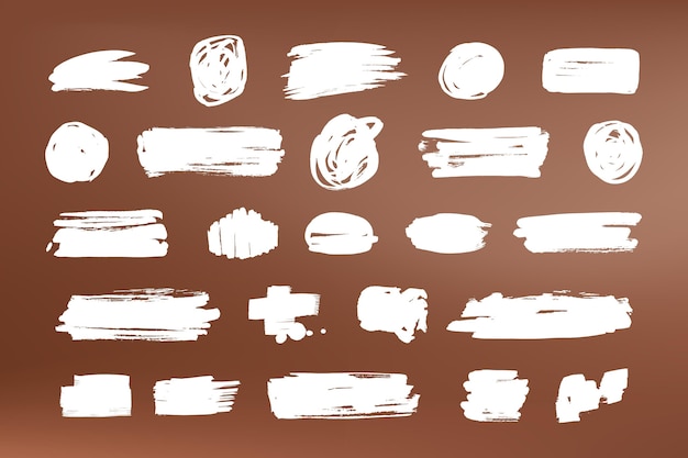 Free vector ink brush stroke collection