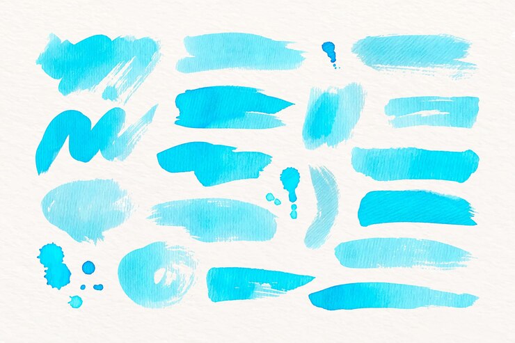 Free Vector ink brush stroke collection