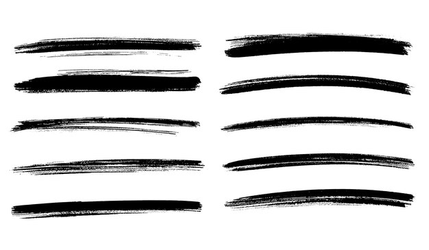 ink brush strokes collection