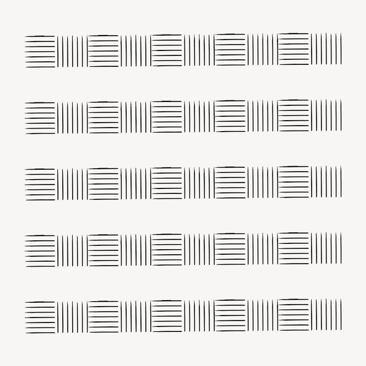 Free Vector ink pattern illustration brush vector seamless pattern set