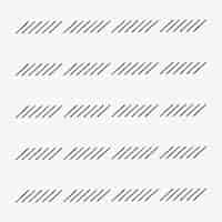 Бесплатное векторное изображение Чернила шаблон иллюстрации кисти вектор бесшовный фон набор