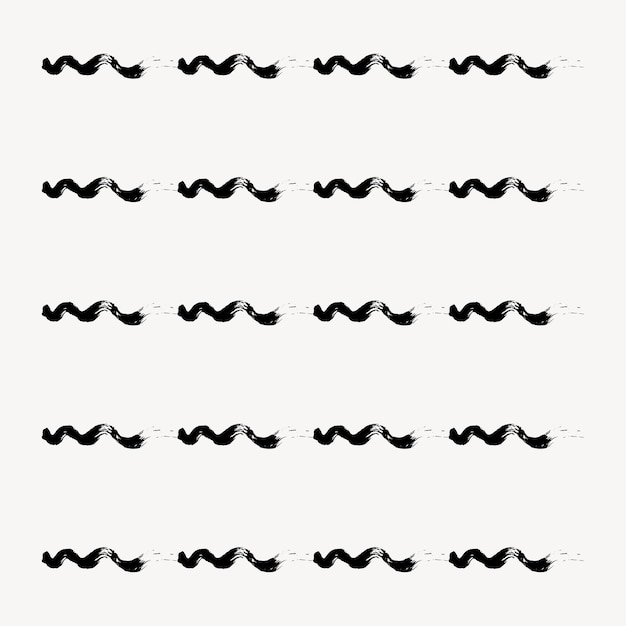 Ink pattern illustration brush vector set