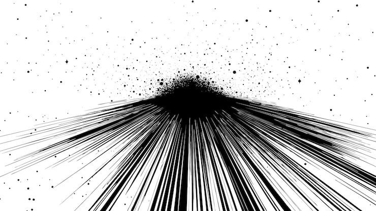 Free Vector ink splash line art