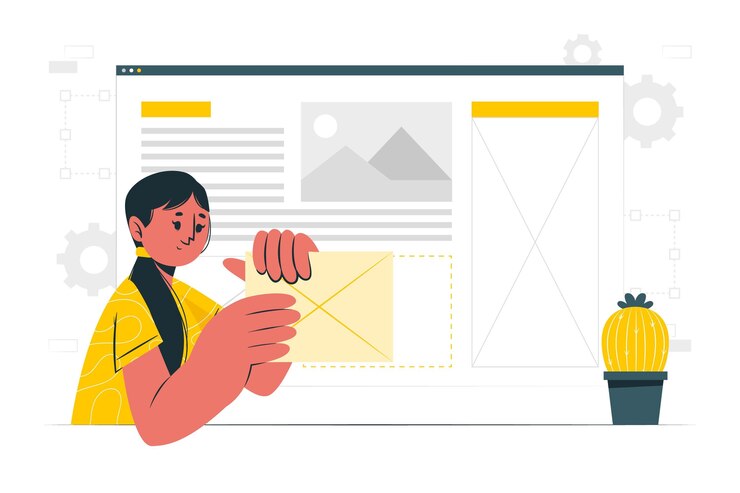 Free Vector insert block concept illustration