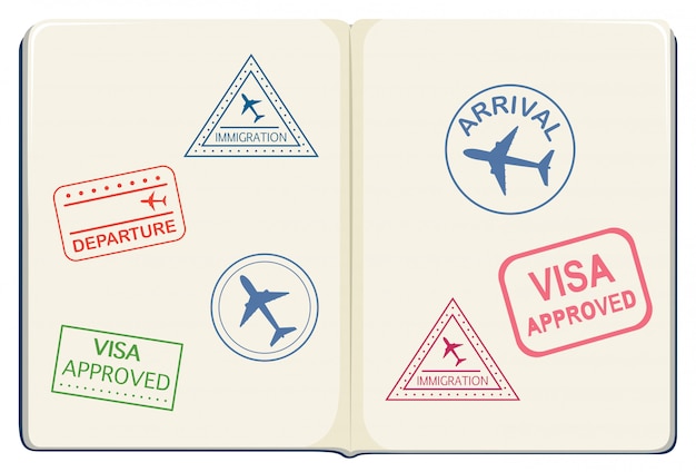 Бесплатное векторное изображение Внутри паспорта