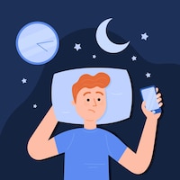 Free vector insomnia concept illustration
