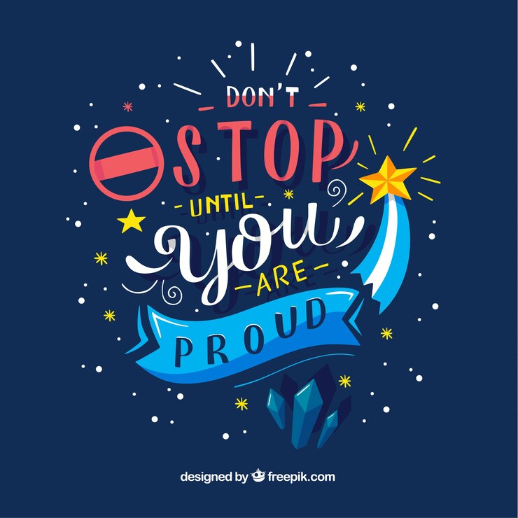 Free Vector inspirational lettering background with ornaments