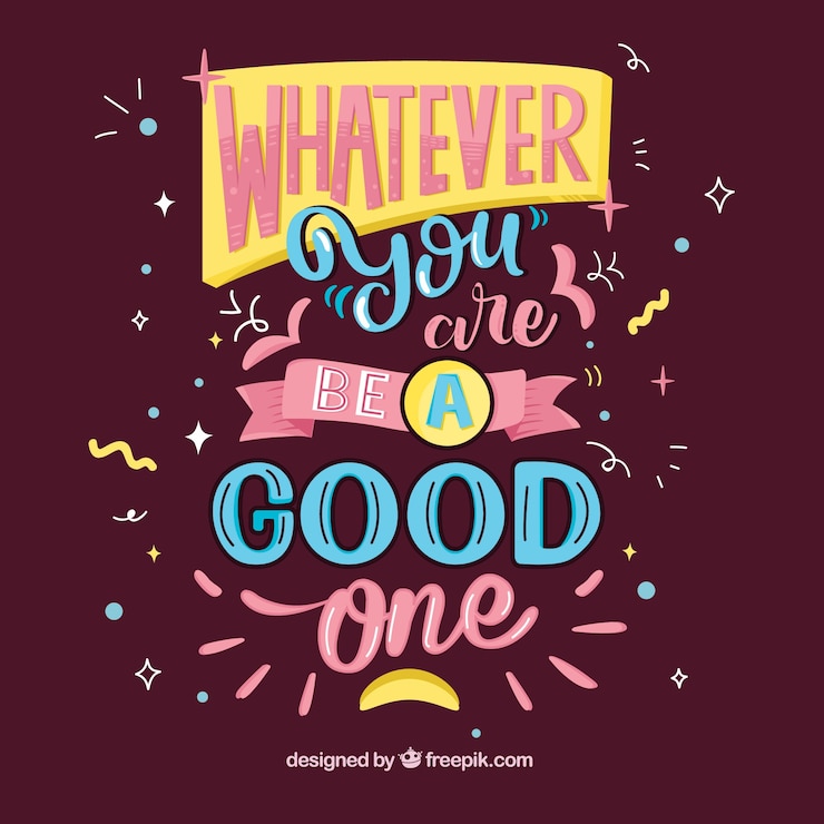 मुफ़्त वेक्टर inspirational lettering background with ornaments