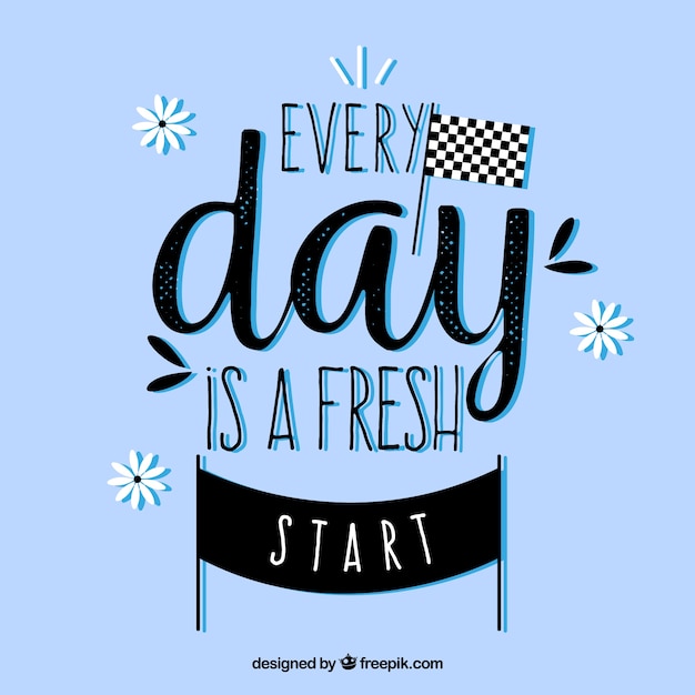 Free vector inspirational lettering background