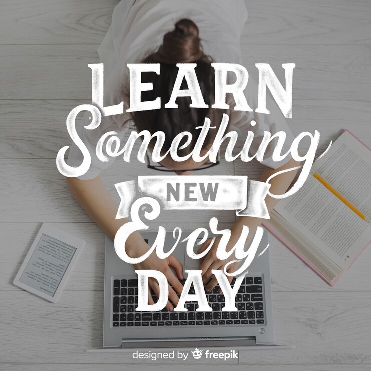 Free Vector inspirational lettering text background with photo