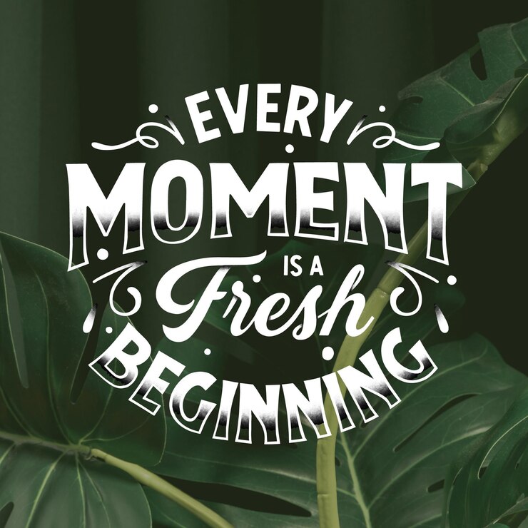 Free Vector inspirational lettering with photo