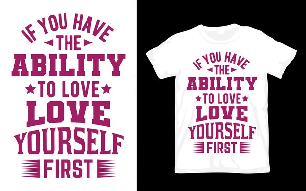 Premium Vector Inspirational Quote About Love Typography Design For T Shirt