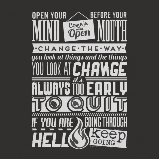 Free Vector inspirational quotes background