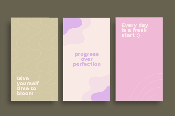 Free Vector inspirational quotes facebook story
