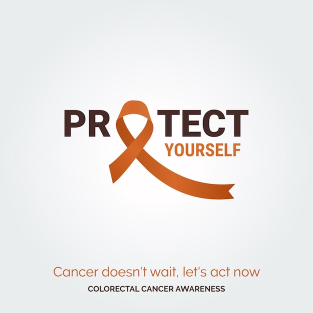 Free vector inspire change illuminate lives vector background colorectal cancer